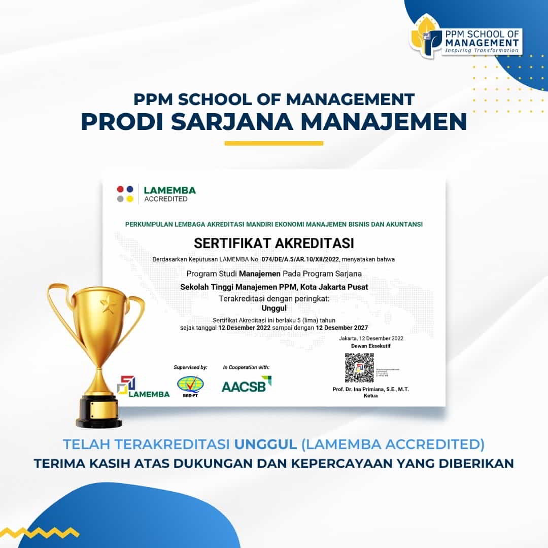 PPM School - Program Studi Sarjana Manajemen Bisnis